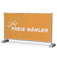 FREIE WÄHLER - Bauzaunbanner MESH 340x173 cm