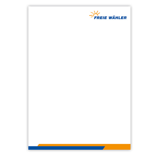 FREIE WÄHLER - Briefpapier DIN A4