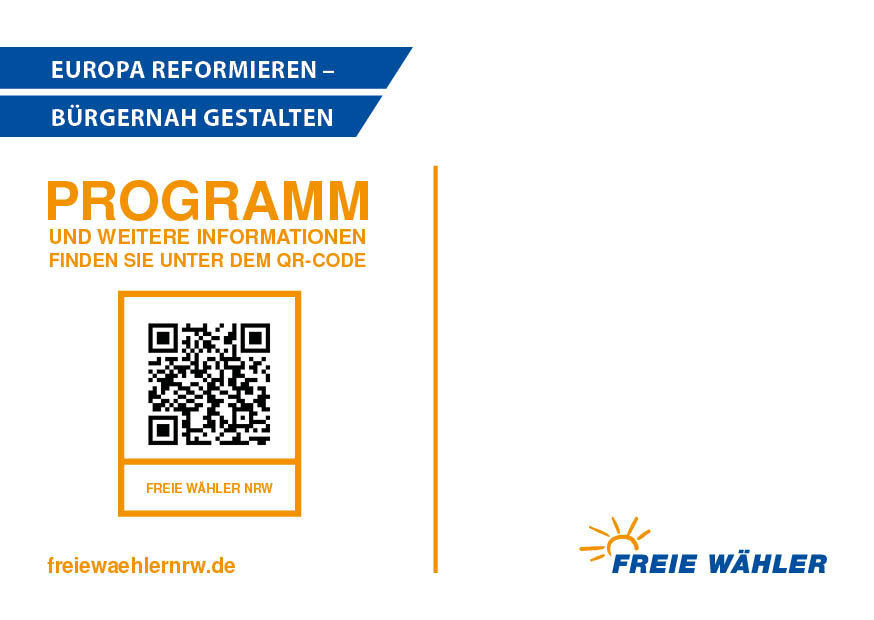 FREIE WÄHLER - Postkarte 