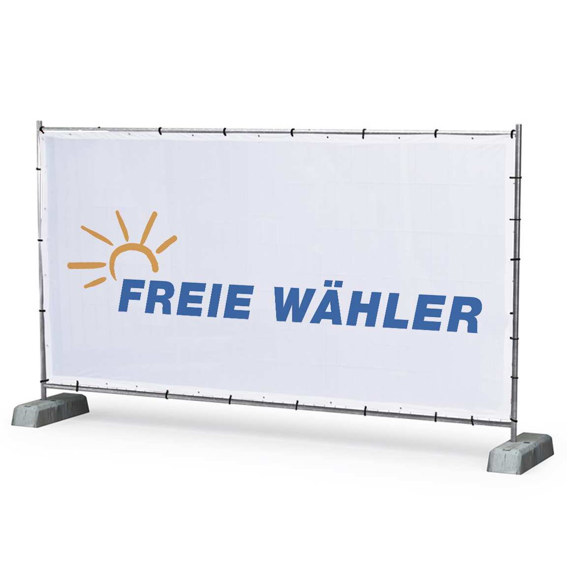 FREIE WÄHLER - Bauzaunbanner MESH 340x173 cm