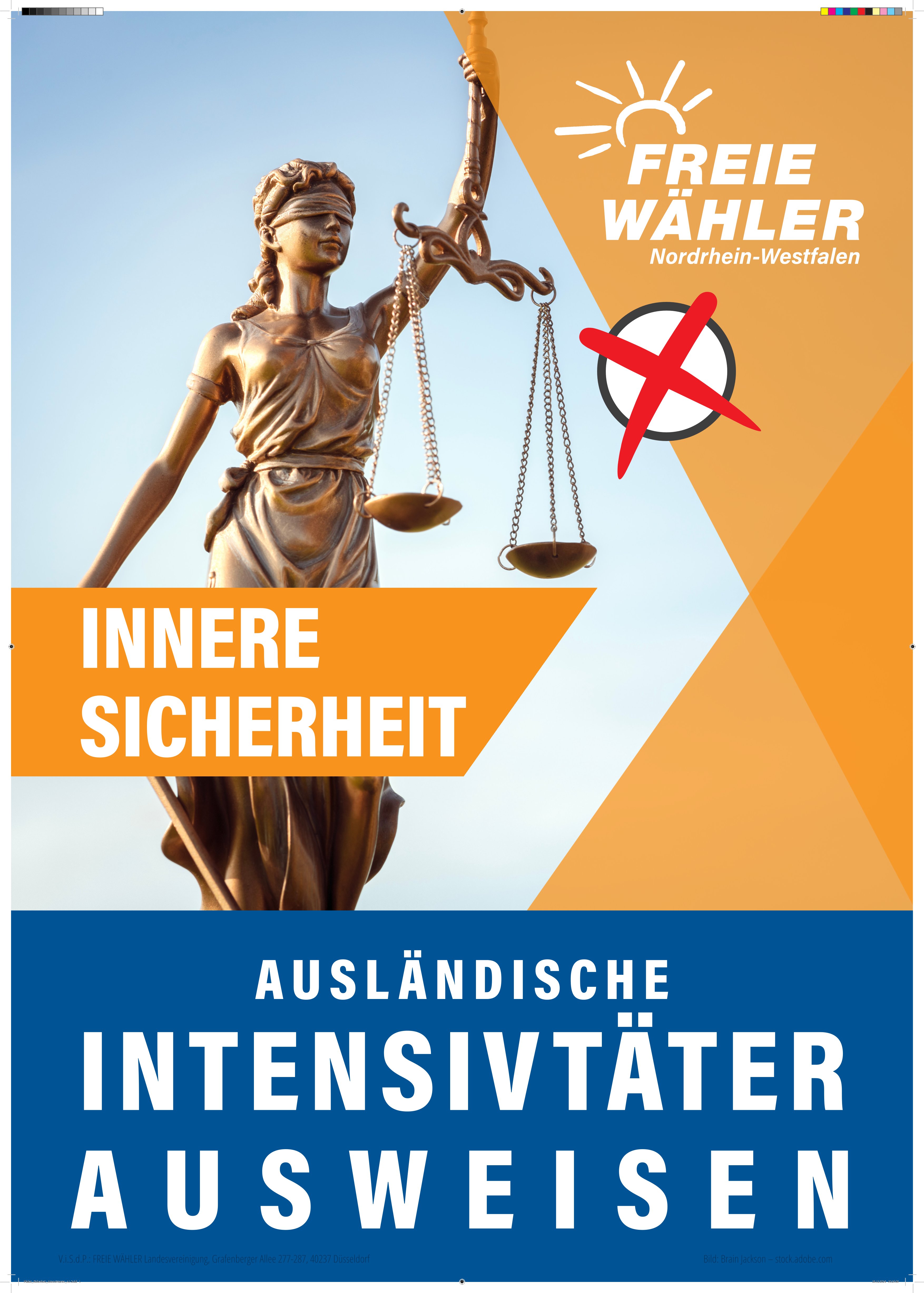 FREIE WÄHLER - Wahlkampfplakat DIN A1 