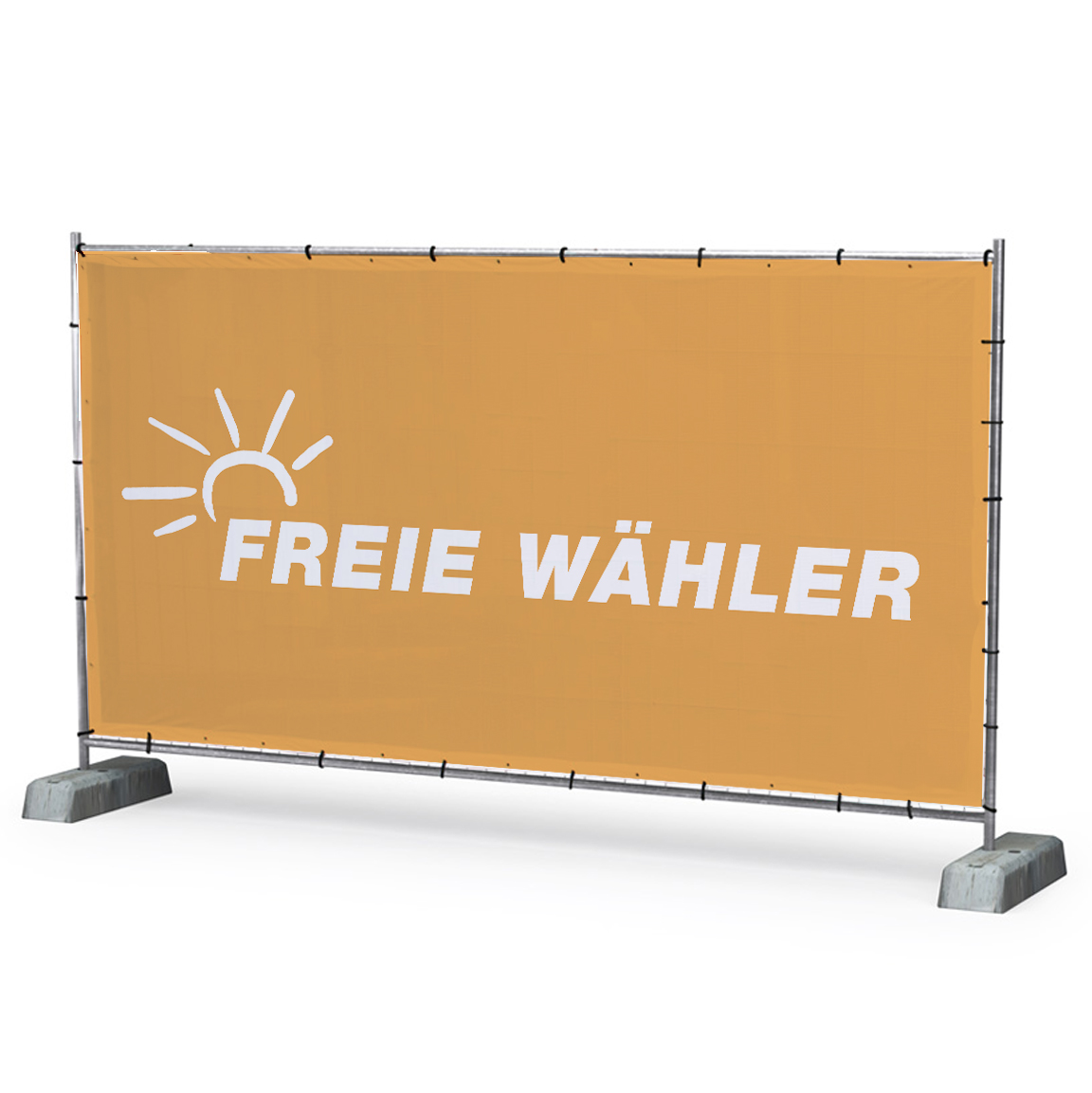 FREIE WÄHLER - Bauzaunbanner MESH 340x173 cm
